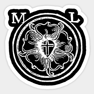 Martin Luther Rose Reformation Seal Sticker